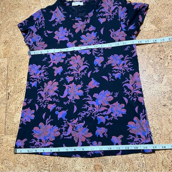 Rag & Bone All Over Floral Organic Cotton Fitted Short Sleeve Tee Sz S - Picture 10 of 10